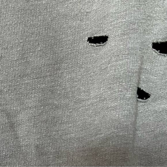 ABOUND Olive/Khaki Green Heathered TIE HIP Cotton Distressed SWEATSHIRT size L - Picture 8 of 16